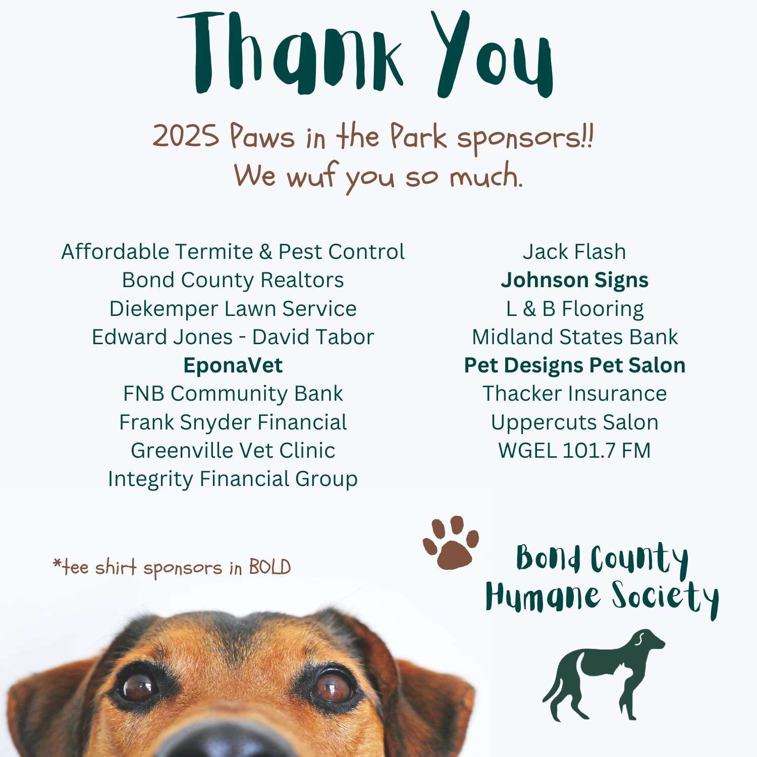 black and tan dog face with text